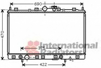 VAN WEZEL 32002209 -  Радиатор, охлаждение двигателя